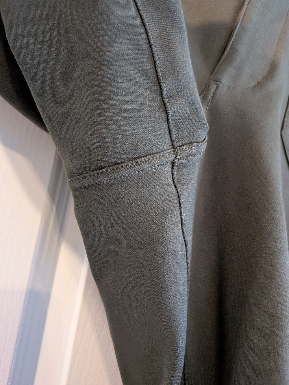 Anthropologie Maeve Colette Wide Leg Cropped Pants Olive Green Size 16 - Picture 8 of 14